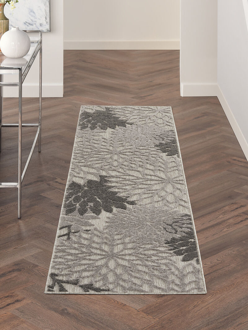 Aloha ALH05 Silver/Gray 2'3" x 12' Rug