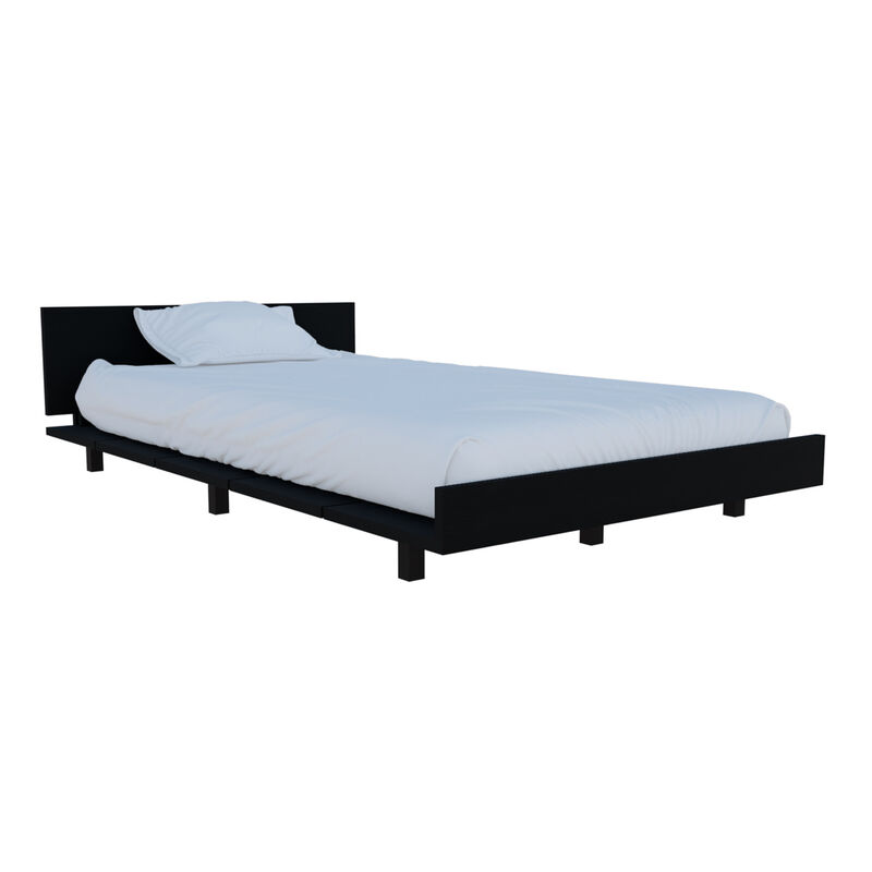 Streamdale Twin Bed Base Cervants, Bedroom, Black image number 2