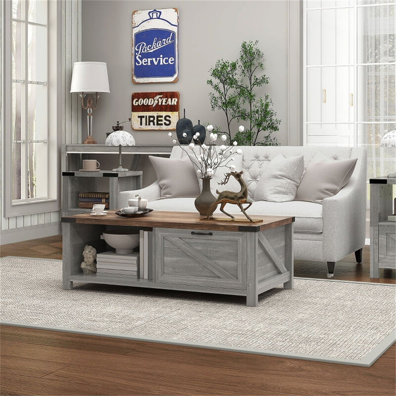 Coffee Table with Storage for Living Room Organization and Stylish D&eacute;cor