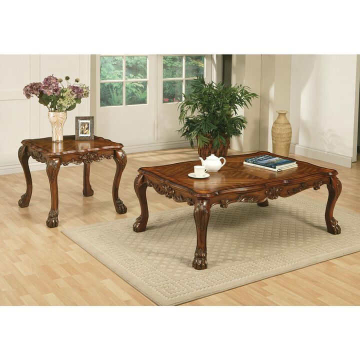 Acme Furniture Coffee Table (Rectangular), Cherry Oak 12165