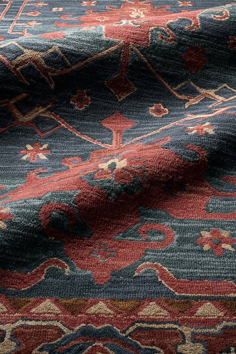 Cardamom Cinnabar Ombre Blue 9' x 12' Rug by Label J x Jaipur Living image number 4