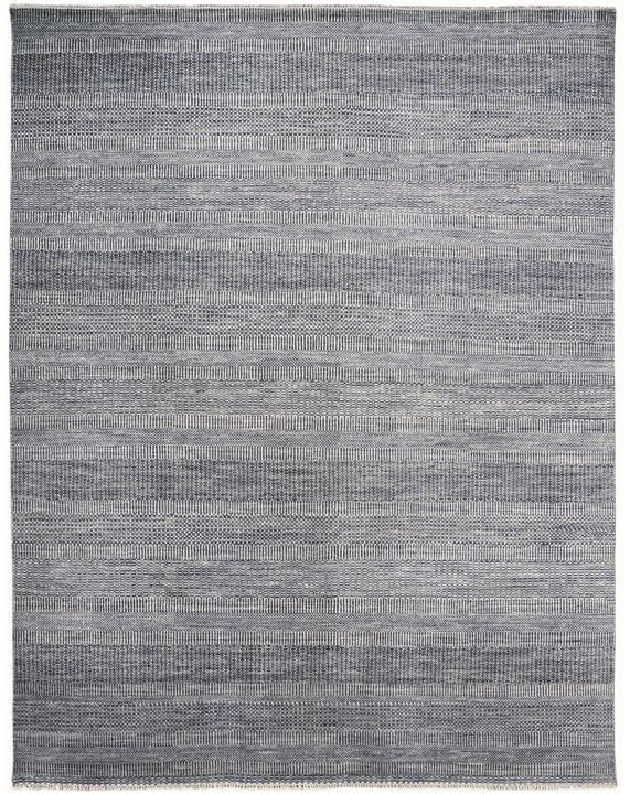 HomeRoots Wool Striped Hand Knotted Area Rug