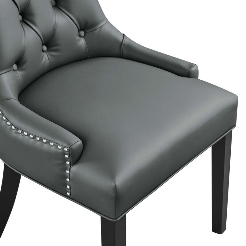 Regent Tufted Vegan Leather Dining Chair image number 1