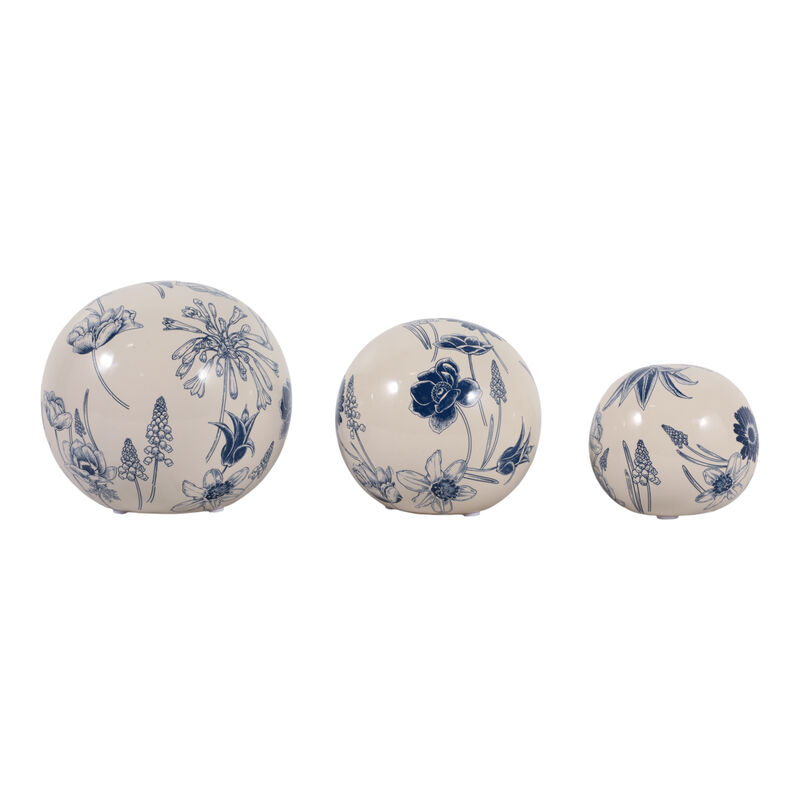 S/3 4/5/6" Floral Orbs image number 5