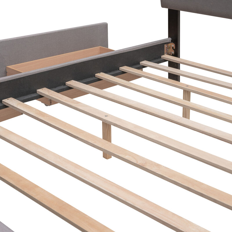 Quubpe Upholstered Platform Bed image number 2