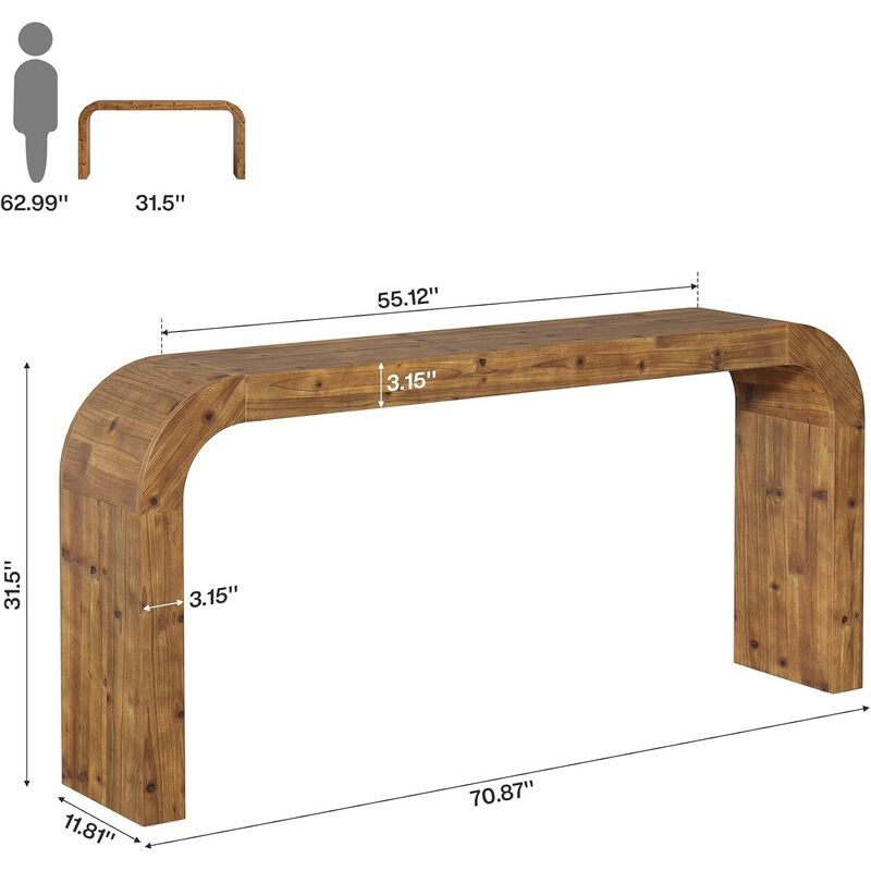 Tribesigns Farmhouse Console Table image number 4