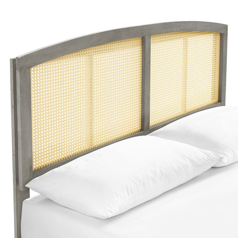 Modway - Sierra Cane and Wood Queen Platform Bed with Angular Legs image number 5