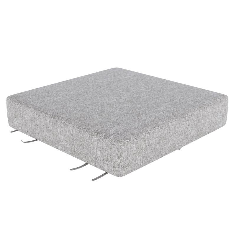 Forever Patio Sunbrella Canvas Granite Gray 25 x 25 x 5 Ottoman Cushion