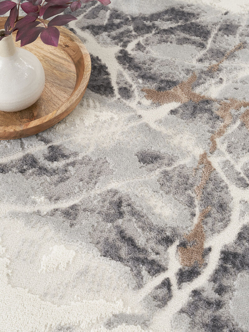 Elation ETN13 Ivory/Gray 4' x 6' Rug