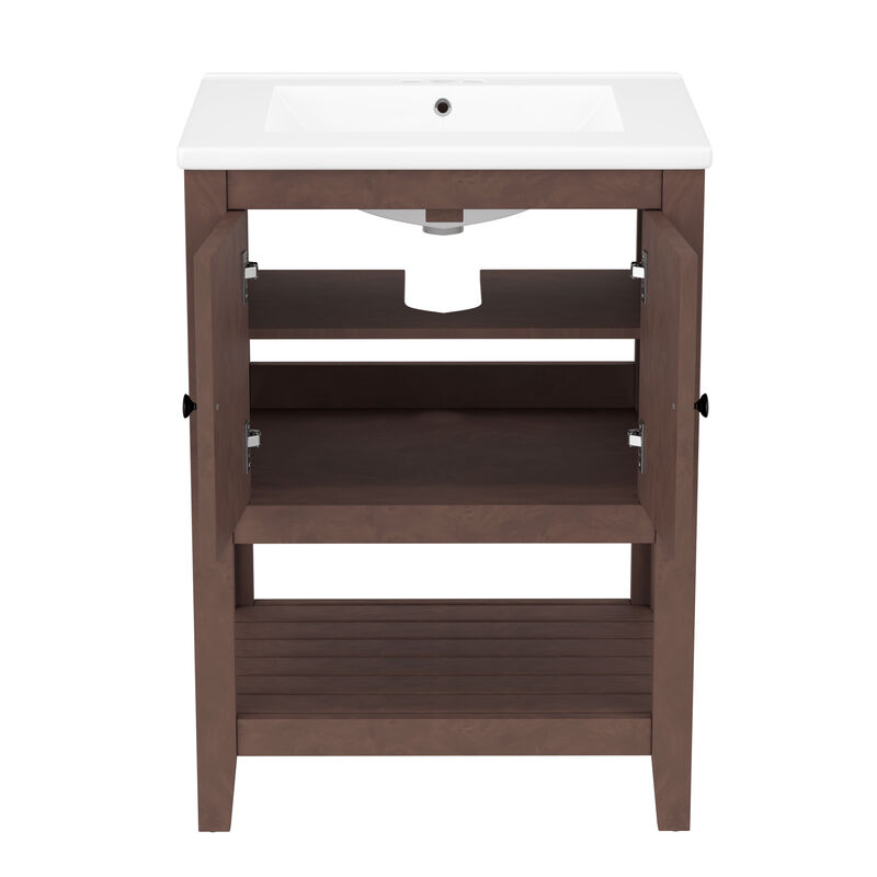 Merax Modern Sleek Bathroom Vanity with Sink