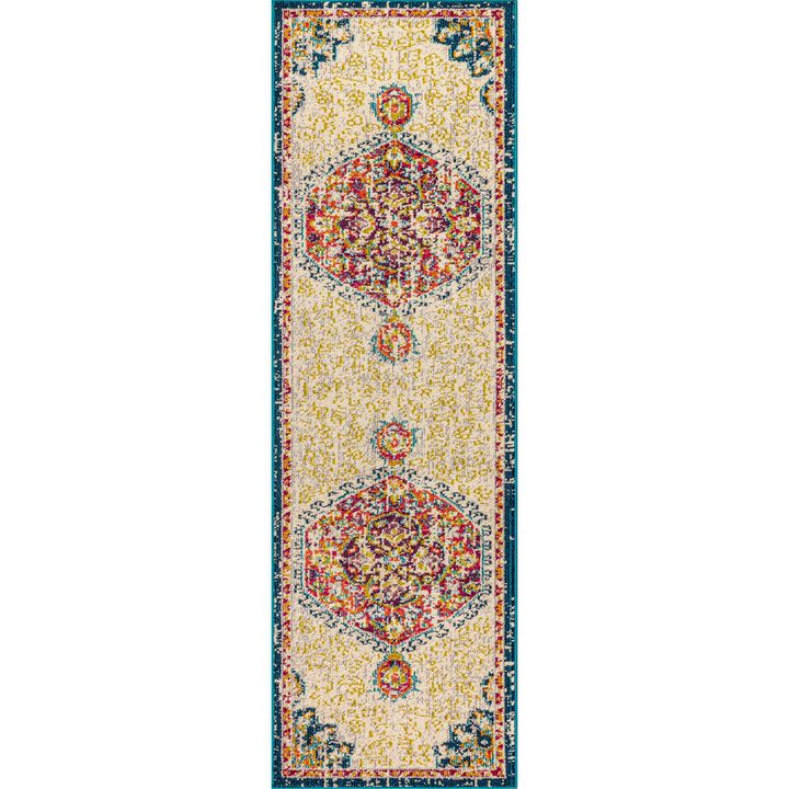 Imara Bohemian Flair Boho Vintage Medallion Area Rug