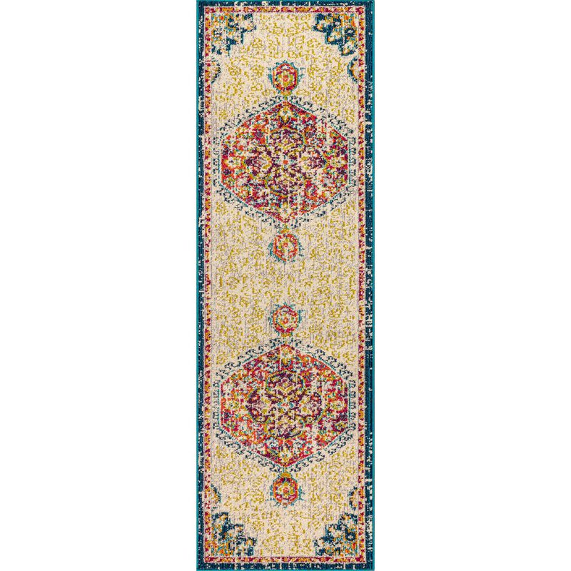 Imara Bohemian Flair Boho Vintage Medallion Area Rug