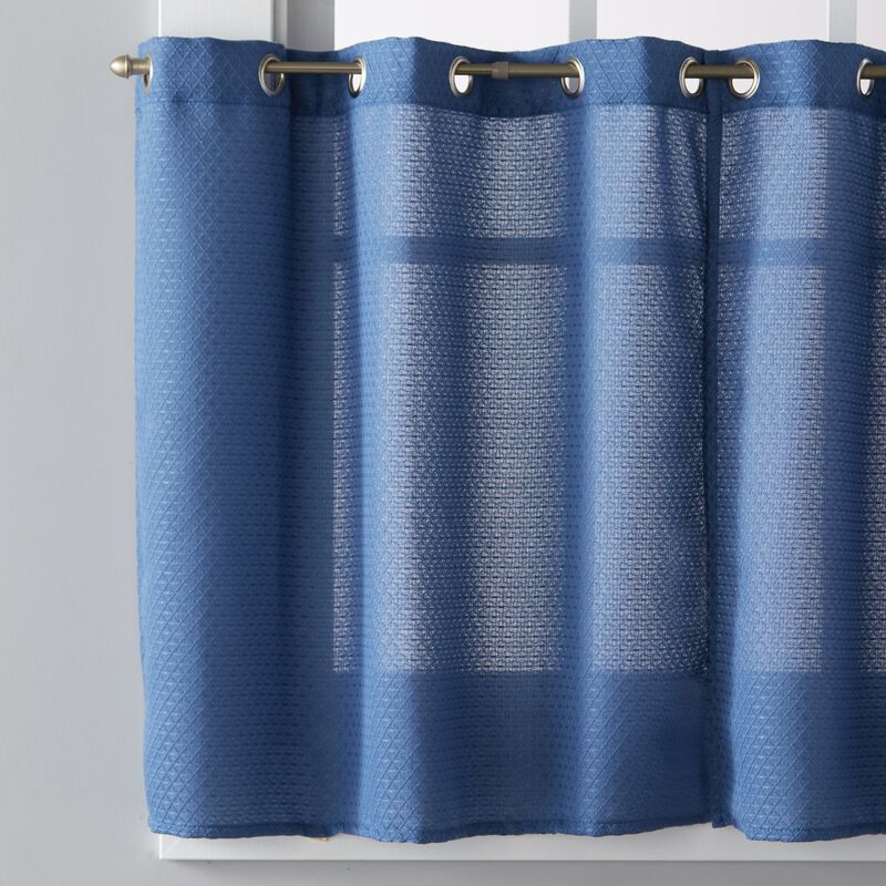 Saturday Knight Ltd Trio 3D Woven Triangle Window Tier - 2 Piece - 56x24", Blush