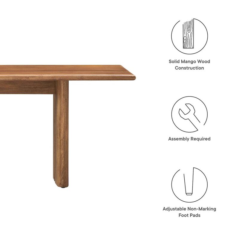 Amistad 72" Wood Bench image number 1