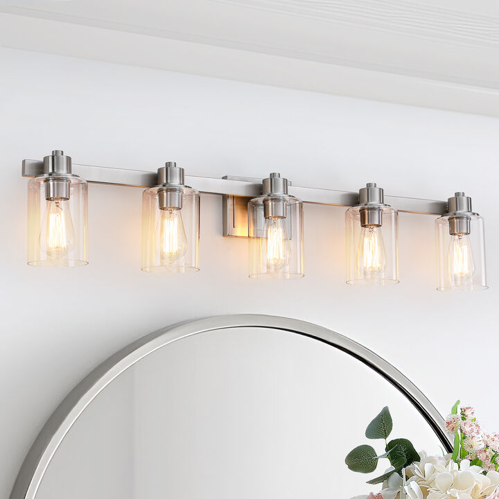 41.5" Modern 5-Light Dimmable Indoor Wall Sconce