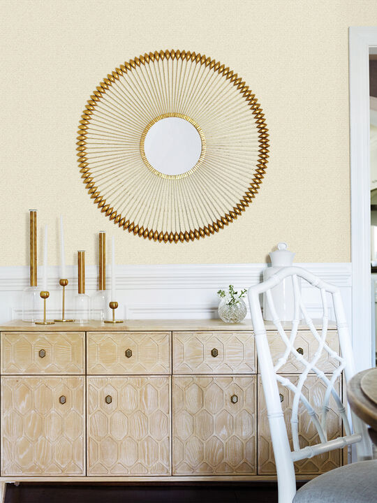 Hilbert Cream Geometric Wallpaper