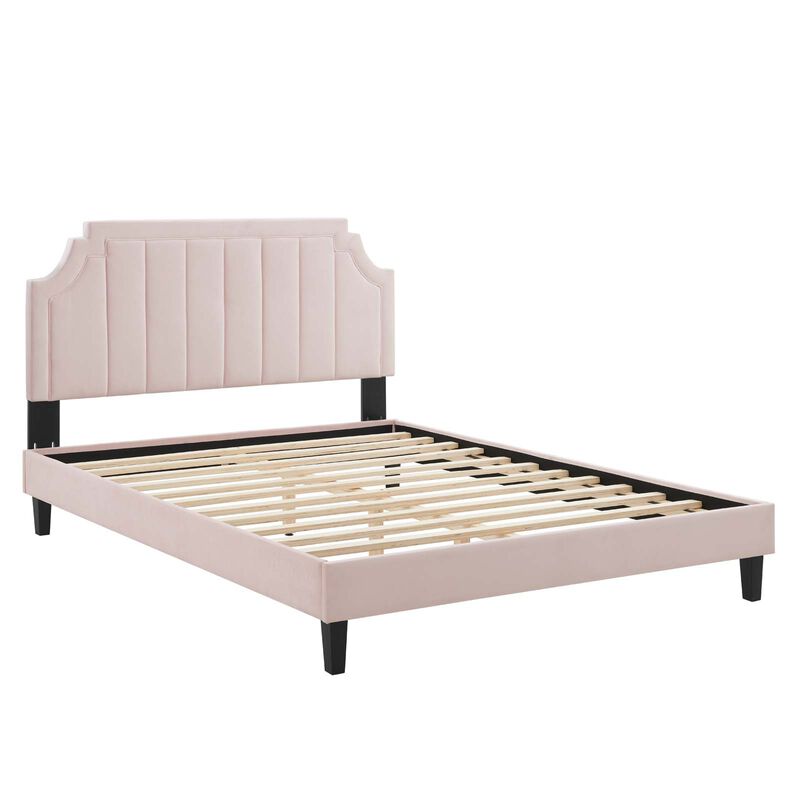 Modway - Sienna Performance Velvet Full Platform Bed image number 2