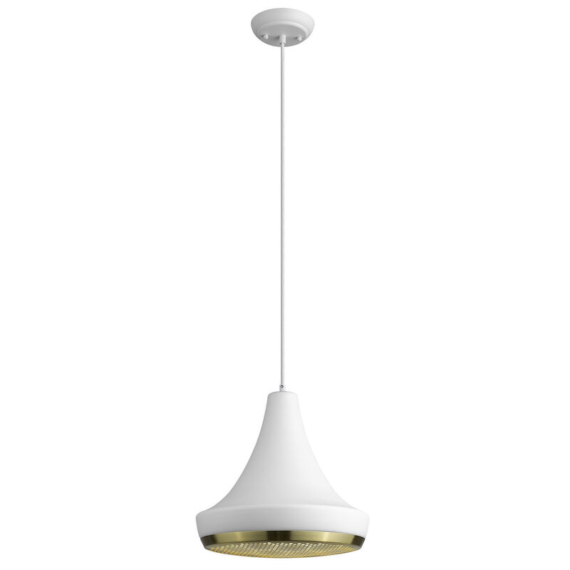 Hivvago Tholos 1-Light White Pendant