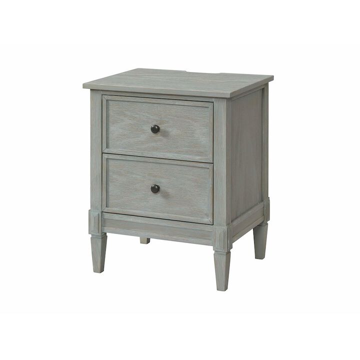 Westwood Design Vivian 2-Drawer Modern Wood Nightstand in Dawn Gray