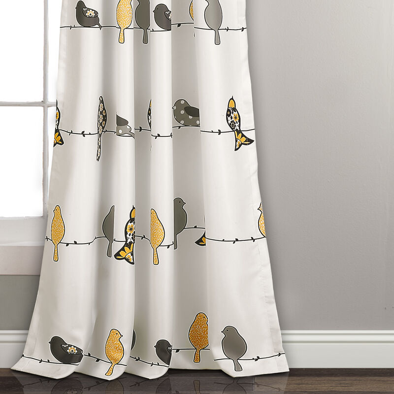 Rowley Birds Light Filtering Window Curtain Panels image number 4