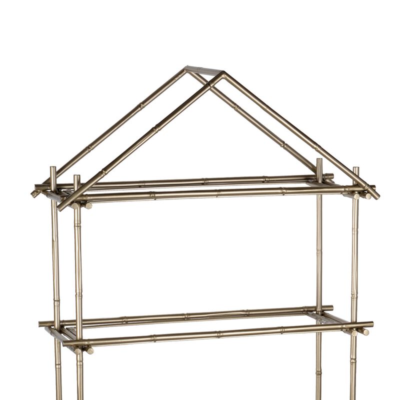 Magnificently Crafted Bamboo Etagere - Benzara