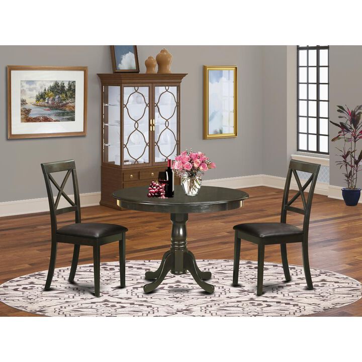 3 PC Kitchen nook Dining set-Dining Table and 2 Dining Chairs