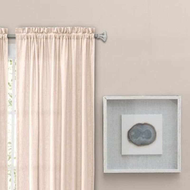 Ellis Curtain Portland Crushed Taffeta Rod Pocket Tailored Panel - 48x84", Natural