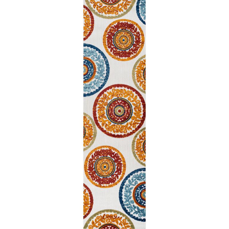 Circus Medallion High-Low Indoor/Outdoor Area Rug