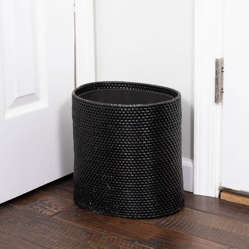 Saboga Home&trade; Oval Waste Basket with Metal Liner image number 3