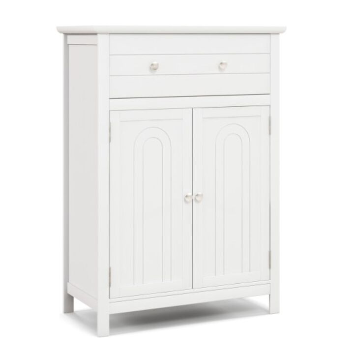 Free Standing Bathroom Storage Cabinet with Large Drawer