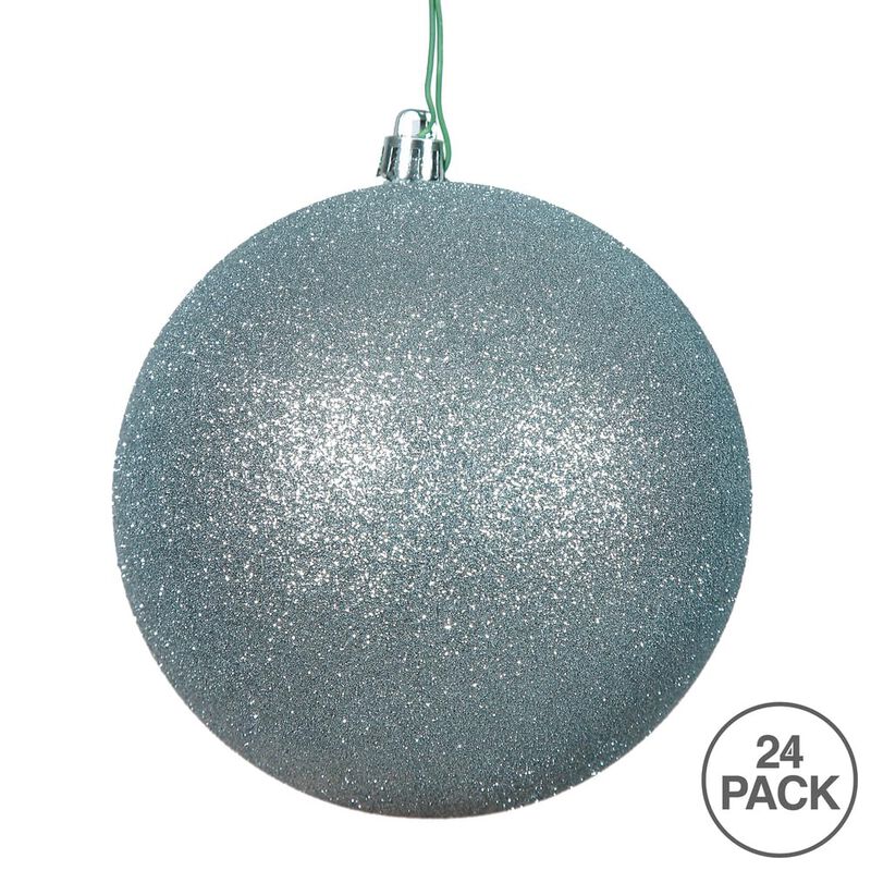 Vickerman 2.4" Silver Glitter Ball Ornament, 24 per Bag image number 2