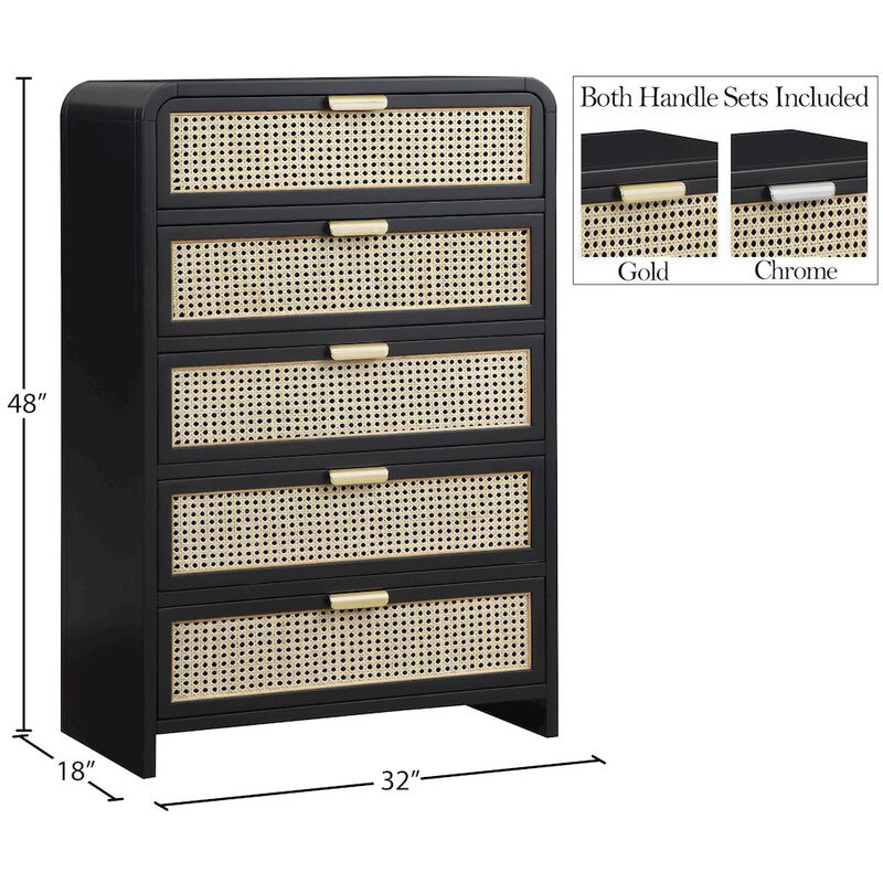 Meridian Furniture Sage Black Chest