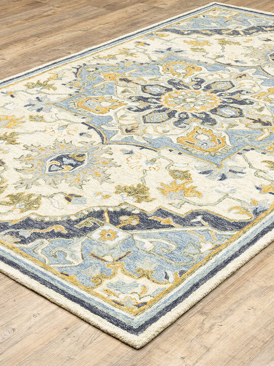 Alfresco 3'6" x 5'6" Blue Rug
