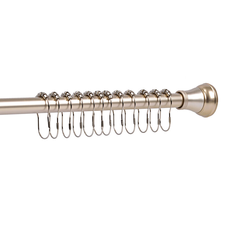 Rust-Resistant Metal Shower Curtain Hooks with Closed Buckle, Set of 12 image number 2