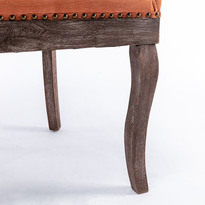 Streamdale Set of 2 Ultra Side Dining Chairs, Orange