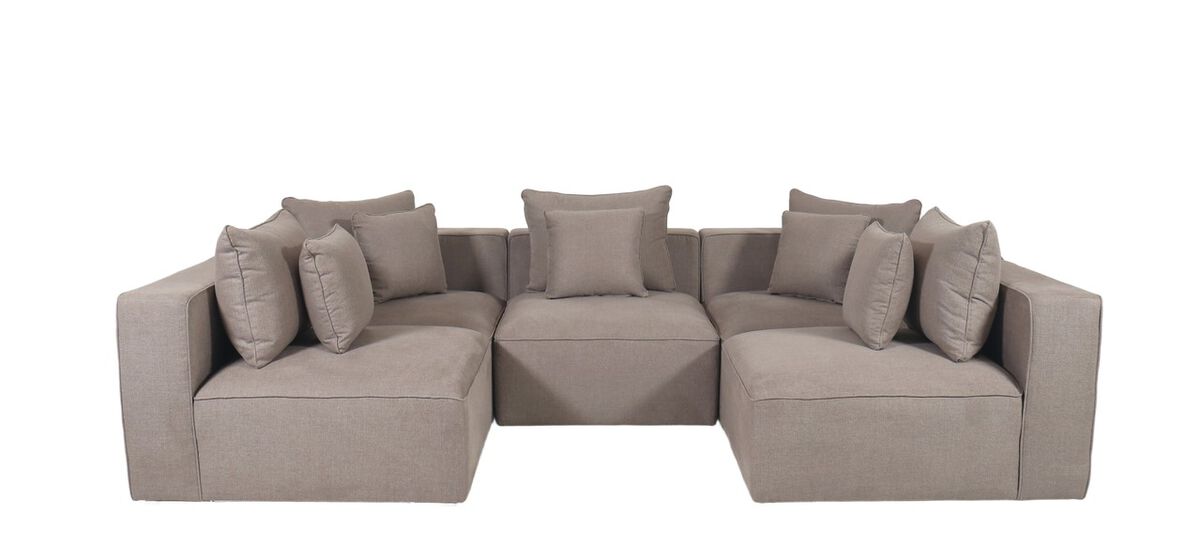Gallery Natural 5 Piece Sectional