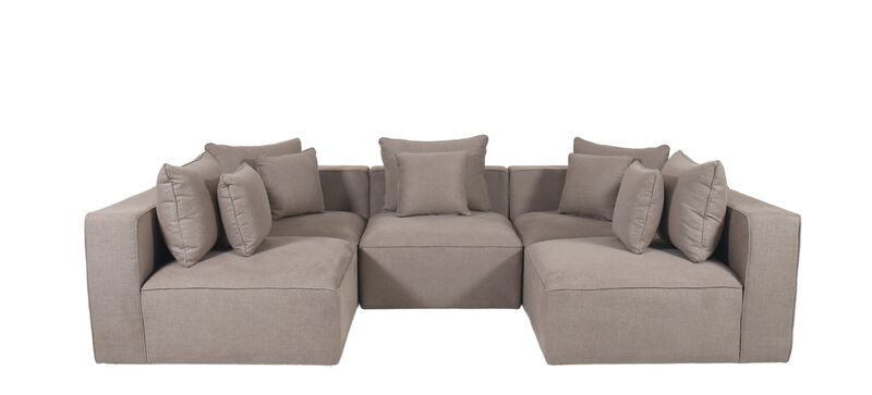 Gallery Natural 5 Piece Sectional image number 0