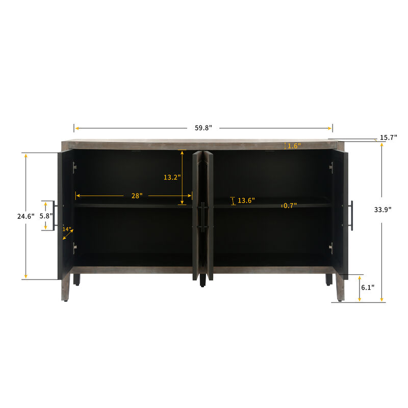 Flojib 60" Accent Cabinet Sideboard image number 5