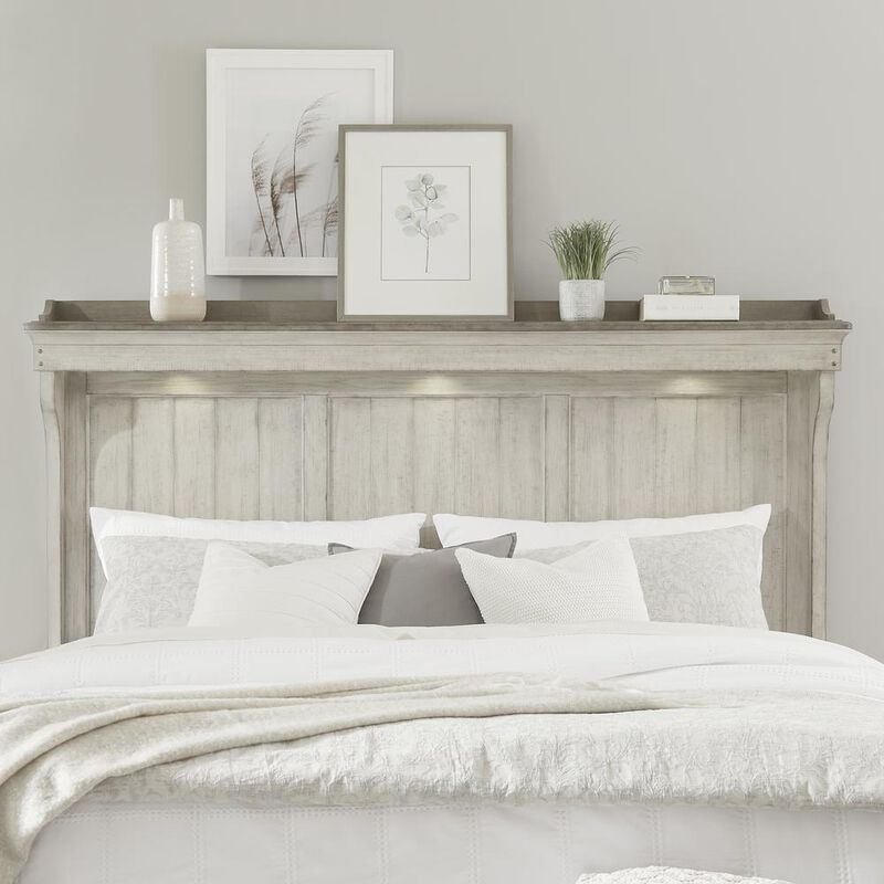 Liberty Furniture King Panel Headboard Farmhouse White image number 3