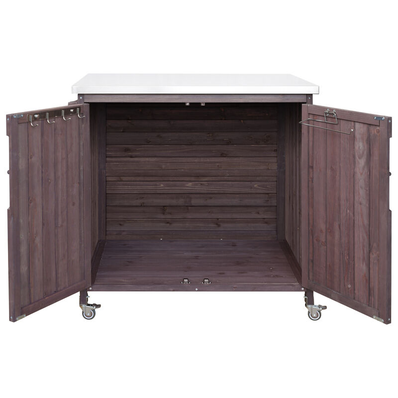 TATEUS Outdoor Bar Cart image number 9