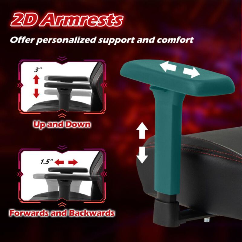 Hivvago Ergonomic High Back Computer Chair with Magnetic Headrest and Lumbar Pillow