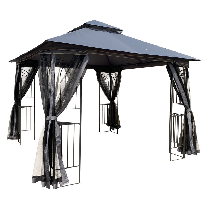 Streamdale 10x10 Patio Gazebo Canopy with Mosquito Net