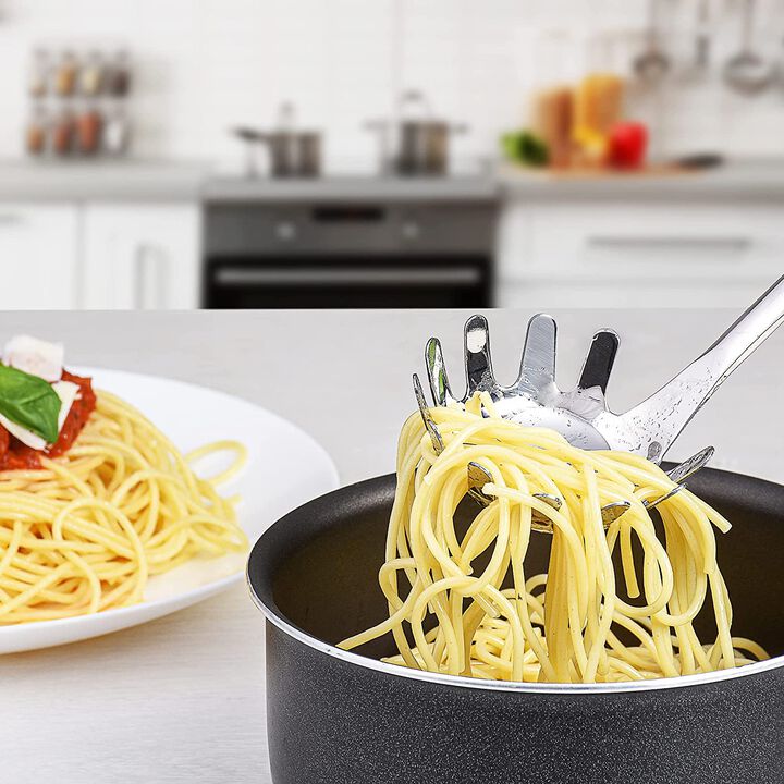 Kitchen Spaghetti Server Fork For Noodles, Pasta, & More