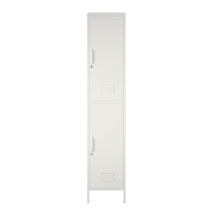 Shadwick 2 Door Tall Single Metal Locker Storage Cabinet