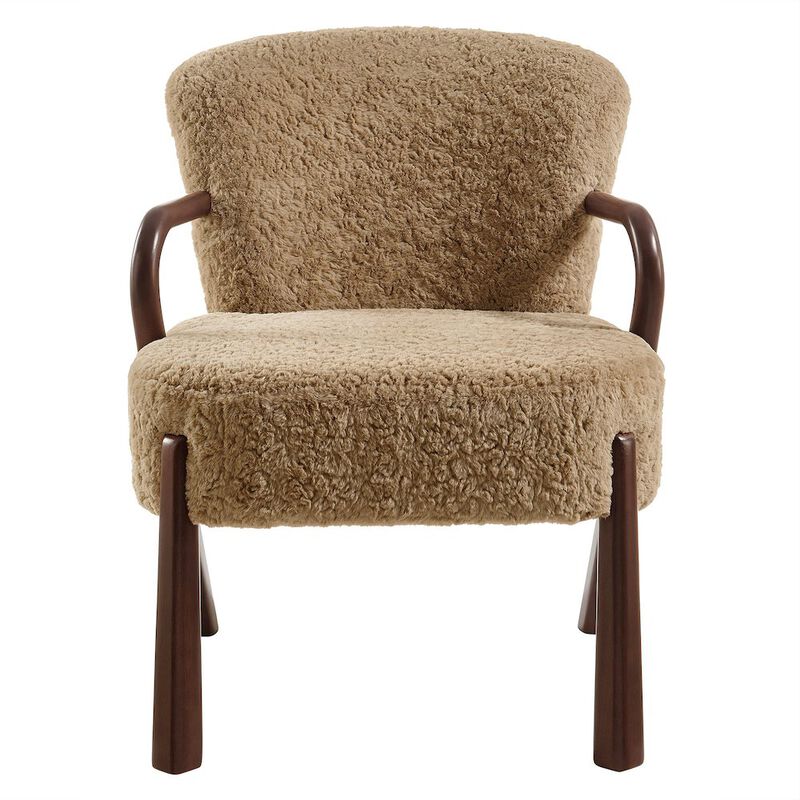 Arden Faux Shearling Accent Armchair image number 5