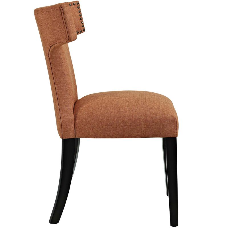 Curve Dining Side Chair Fabric Set of 2 image number 2