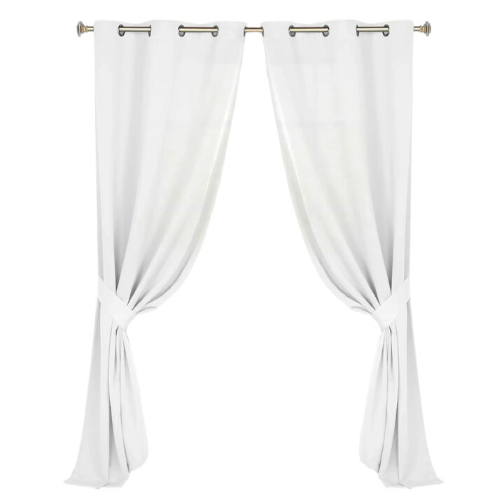 Set of 2 Classic Modern Room Darkening Blackout Curtains