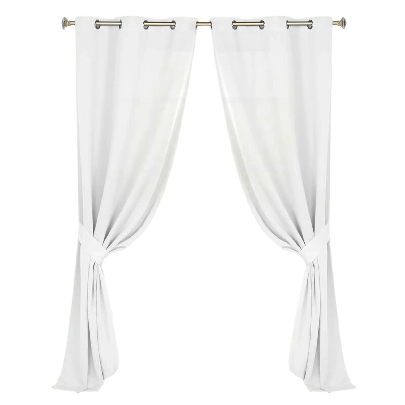 Set of 2 Classic Modern Room Darkening Blackout Curtains image number 0
