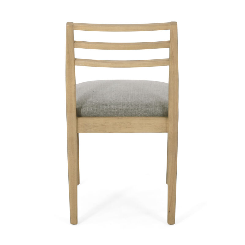 Merax Farmhouse Ladder Back Dining Chairs (Set of 2)