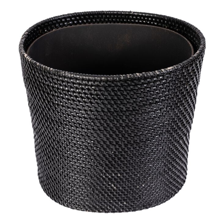Saboga Home&trade; Oval Waste Basket with Metal Liner